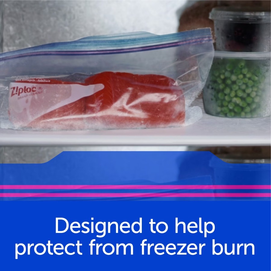 Meal Prep Frozen - 10枚入り2ガロン冷凍庫用バッグ、BPAフリーの二重シールロック食品保存バッグ、冷凍焼けを防ぎ、食事の準備や冷凍食品に最適