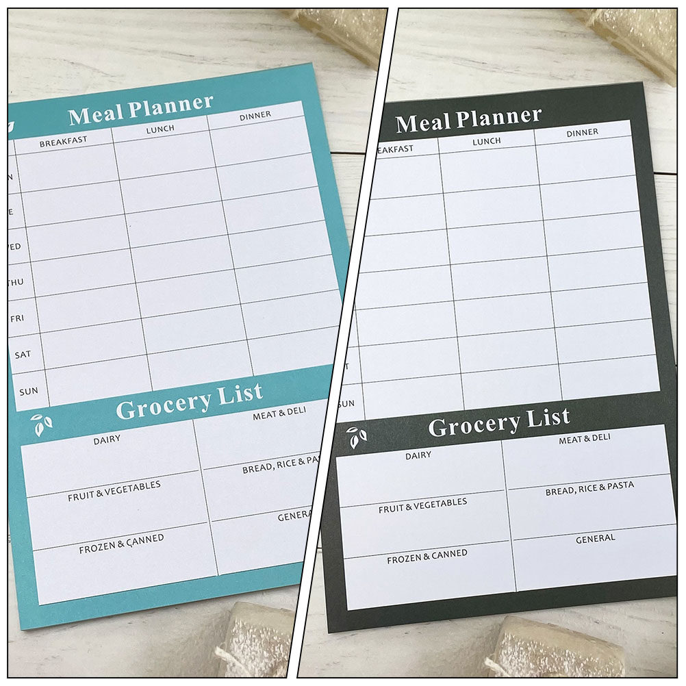 Meal Prep Weekly - 2冊セット 家庭用週間食事計画ノート ダイエット追跡ジャーナル 食事記録帳 一貫した食習慣のための食事準備 キッチン用