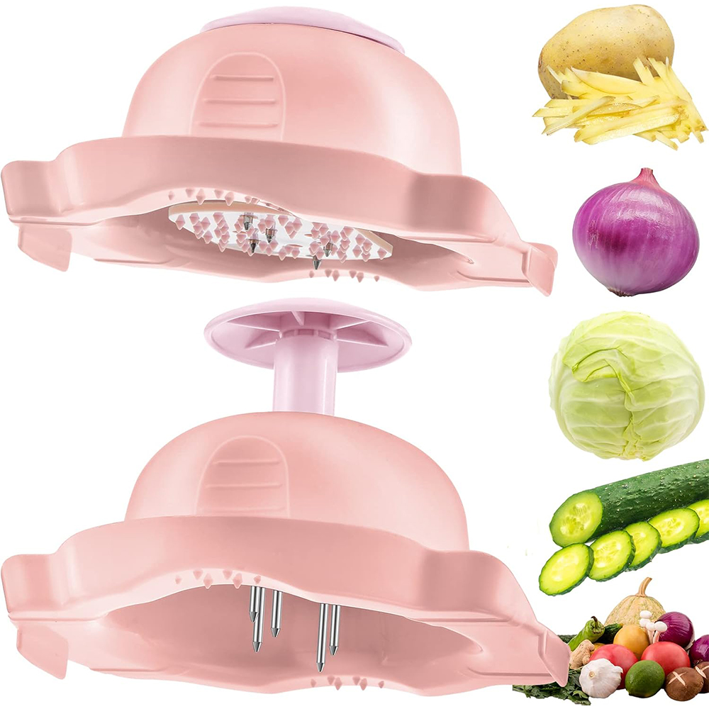 Mandoline Slicer Guard - 1 ピース食品安全ホルダー マンドリンスライサー用 PP フードスライサーカッター フィンガーガード