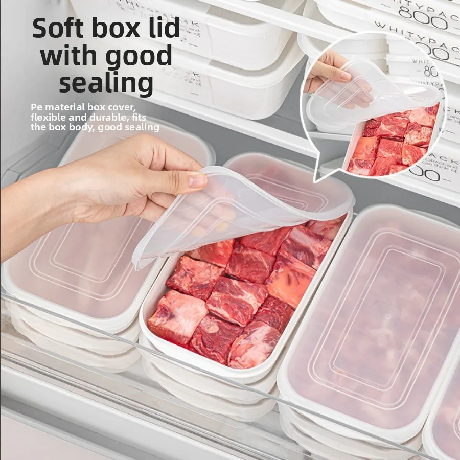 Meal Prep Weekly - yesFood - 食品グレードの肉用冷凍容器、週間食事準備ボックス、気密冷蔵庫保存容器、肉用専用容器