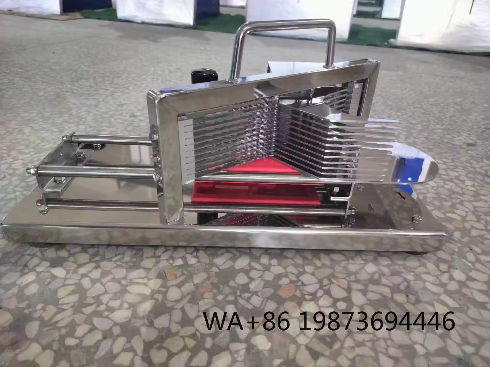 Onion Holder Slicer - ステンレス製手動トマトスライサー、多機能玉ねぎ野菜ホルダーカッター