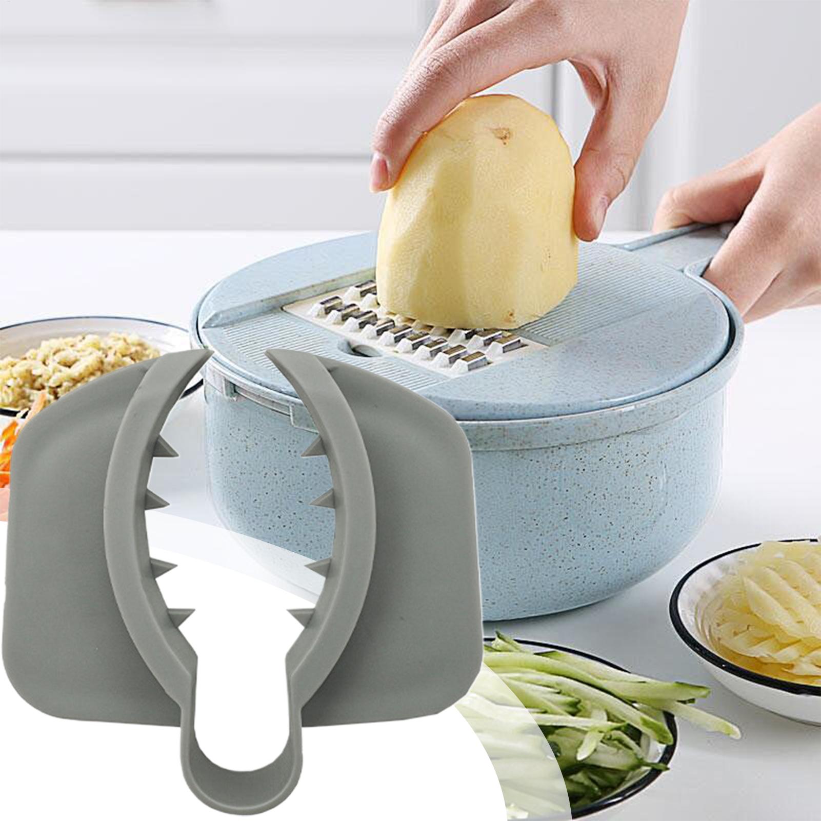 Mandoline Slicer Guard - 野菜フィンガーガード滑り止め野菜スライサー安全ハンドガードキッチンカッティングマンドリンスライサーフィンガープロテクションカバー