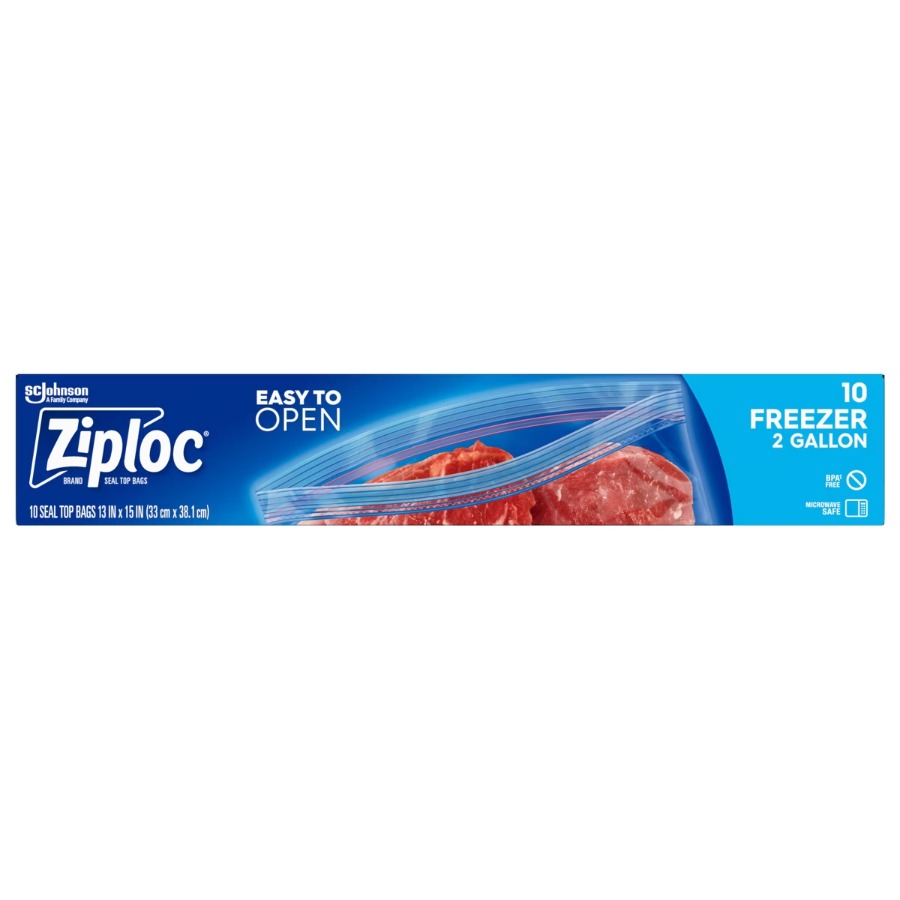 10枚入り2ガロン冷凍庫用バッグ、BPAフリーの二重シールロ - Meal Prep Frozen のレビューと価格