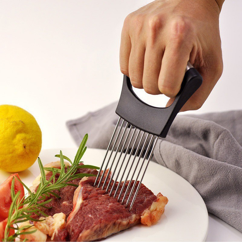 ステンレス鋼オニオンスライサーホルダーオニオンホルダースライ - Onion Holder Slicer のレビューと価格