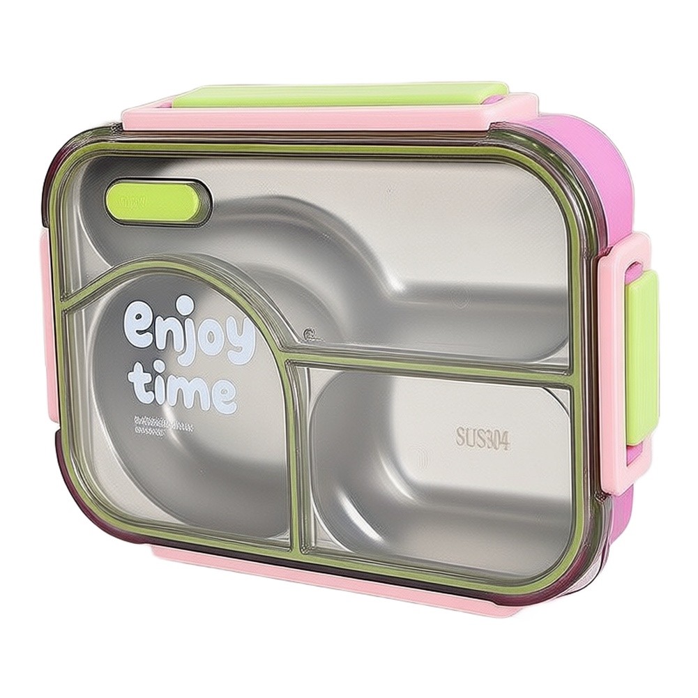 650ml 3コンパートメント漏れ防止ステンレス製ランチボッ - Meal Prep Yellow のレビューと価格