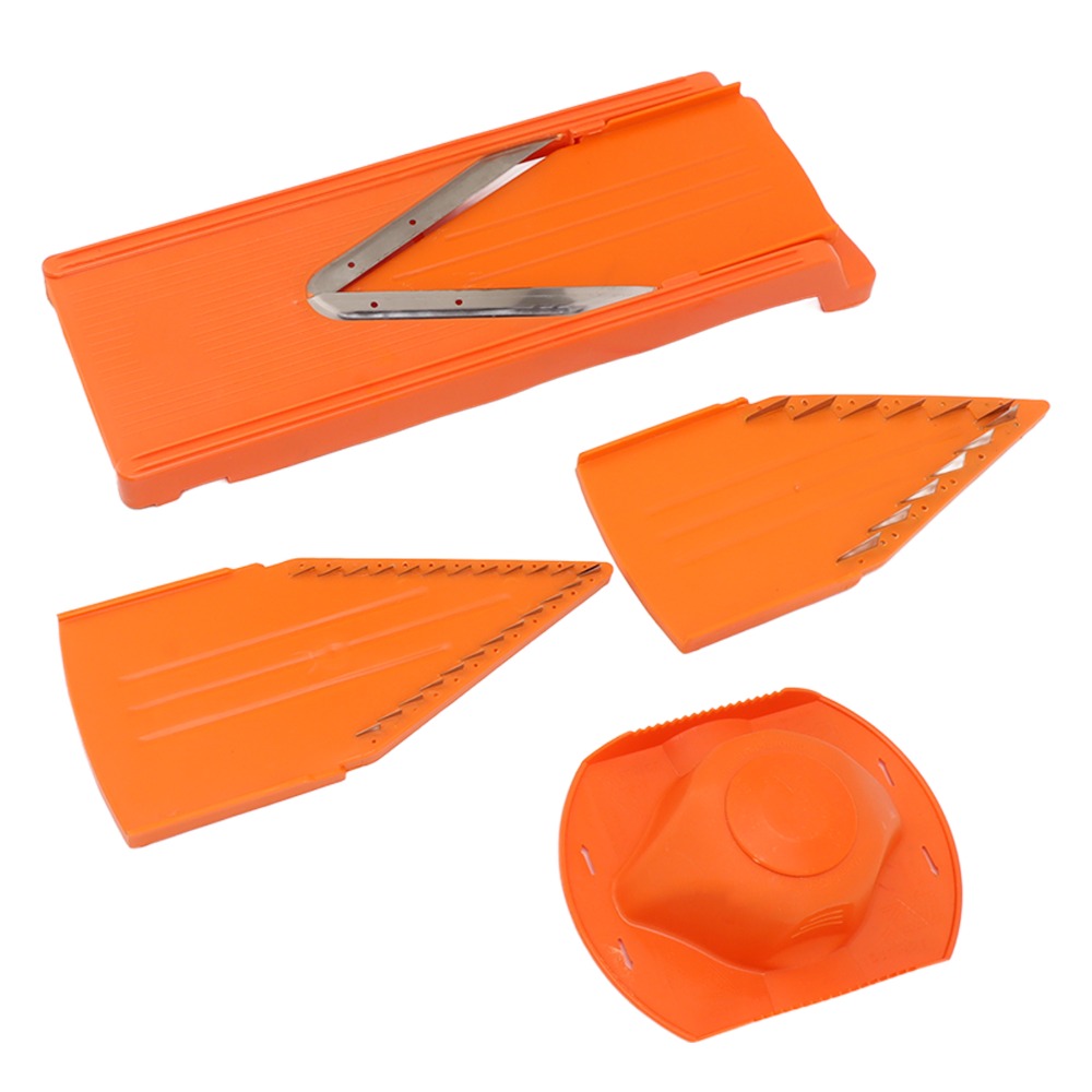 ABSマンドリンカッター オレンジ ハンドガード付き野菜スラ - Mandoline Slicer Guard のレビューと価格