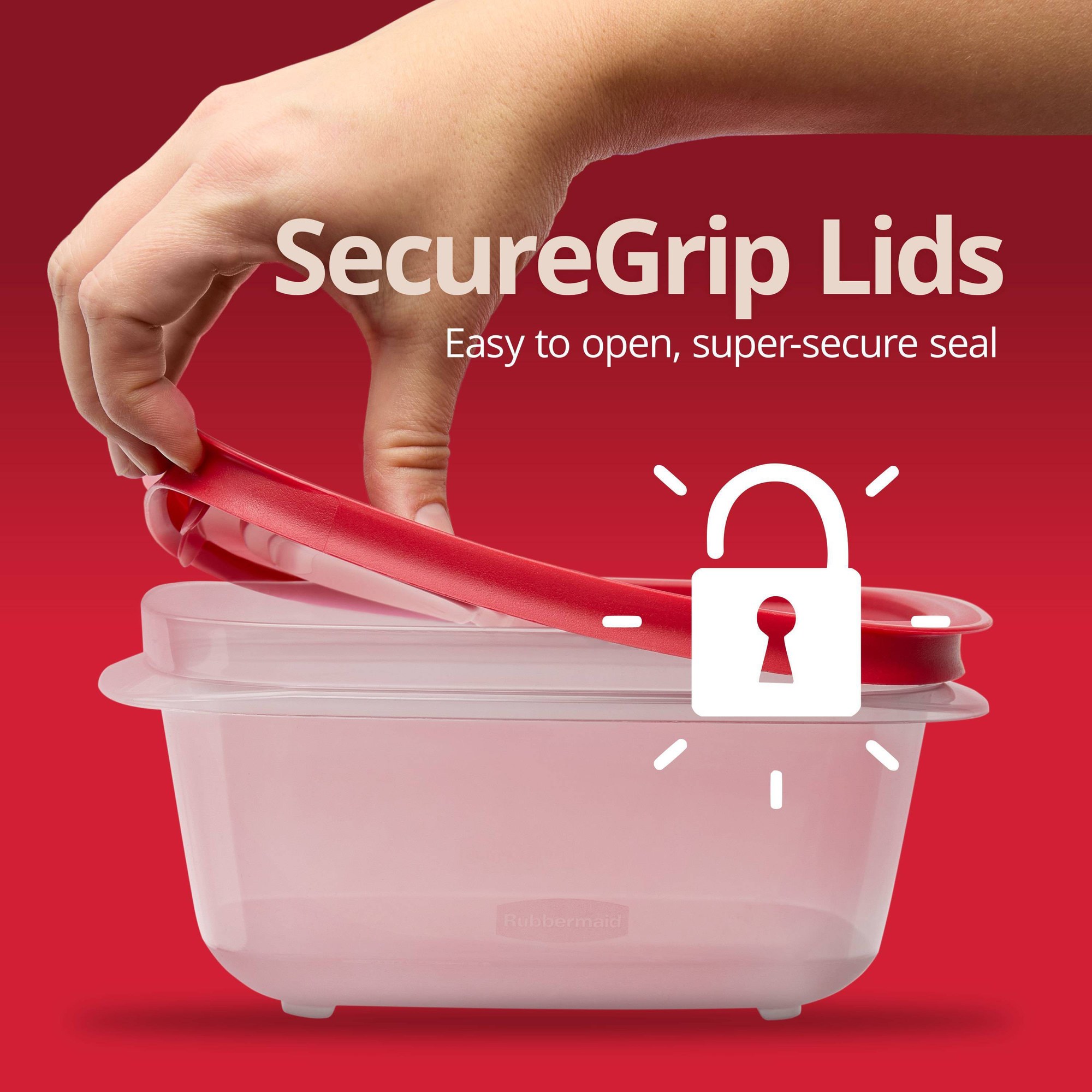 赤い長方形の食品保存容器、キッチンでの食事の準備に便利な蓋付 - Meal Prep Easy のレビューと価格