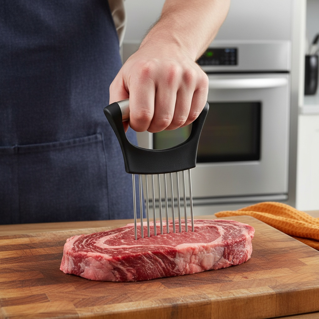 1pc ステンレス鋼オニオンスライサーホルダー多目的肉軟化剤 - Onion Holder Slicer のレビューと価格