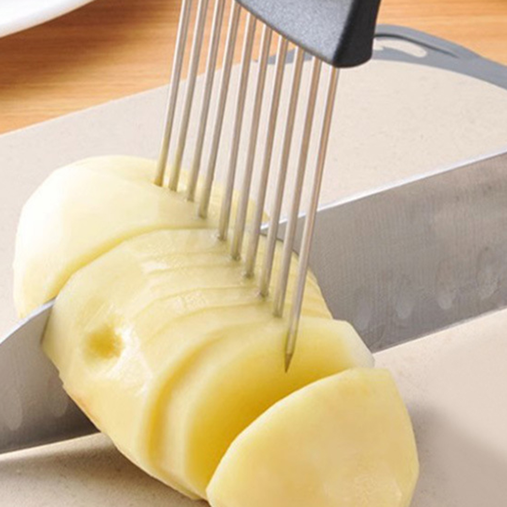 1pc ステンレス鋼オニオンスライサーホルダー多目的肉軟化剤 - Onion Holder Slicer のレビューと価格