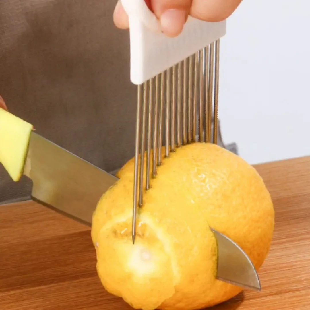 カラフルな玉ねぎスライサーホルダー、ステンレス製ポテトチップ - Onion Holder Slicer のレビューと価格