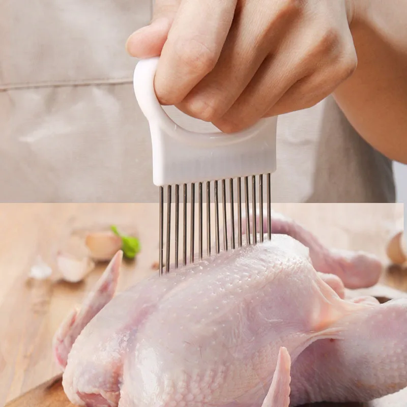 カラフルな玉ねぎスライサーホルダー、ステンレス製ポテトチップ - Onion Holder Slicer のレビューと価格