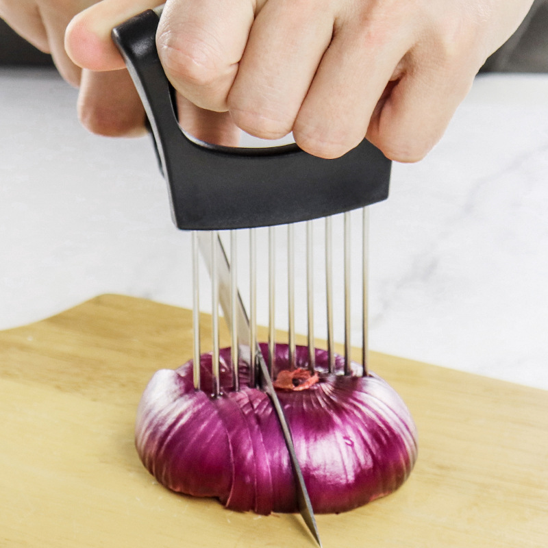 1個入り スチール製玉ねぎニードル カット安全補助ホルダー付 - Onion Holder Slicer のレビューと価格