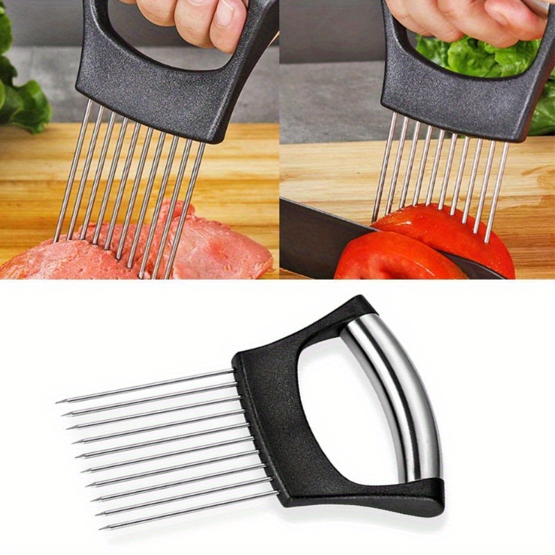 1個入り スチール製玉ねぎニードル カット安全補助ホルダー付 - Onion Holder Slicer のレビューと価格