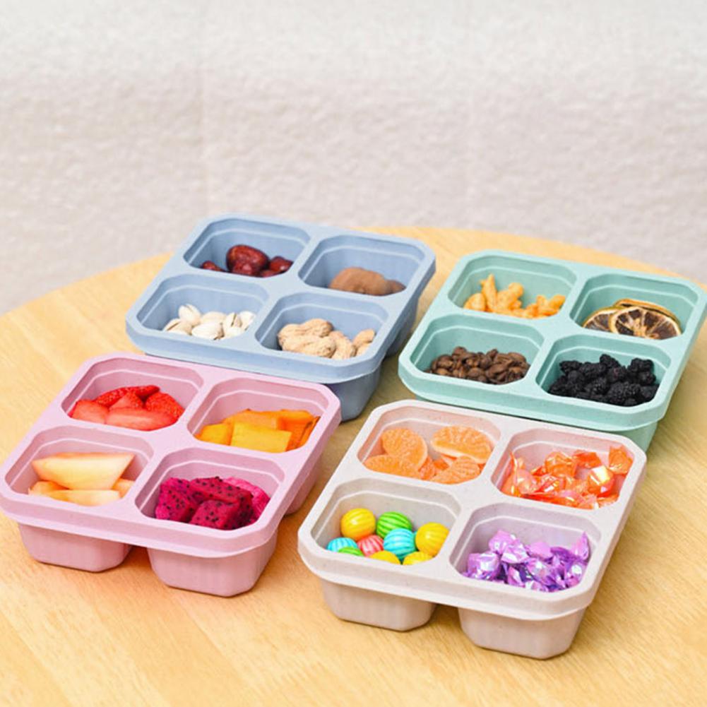 スナックコンパートメントボックス 4個セット 4つのコンパー - Meal Prep Easy のレビューと価格