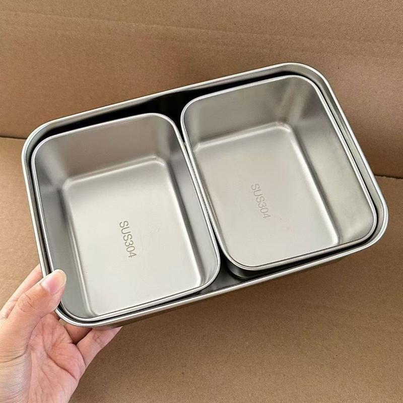 新製品 12/3個セット 304ステンレス製フードトレイ 食 - Meal Prep Easy のレビューと価格