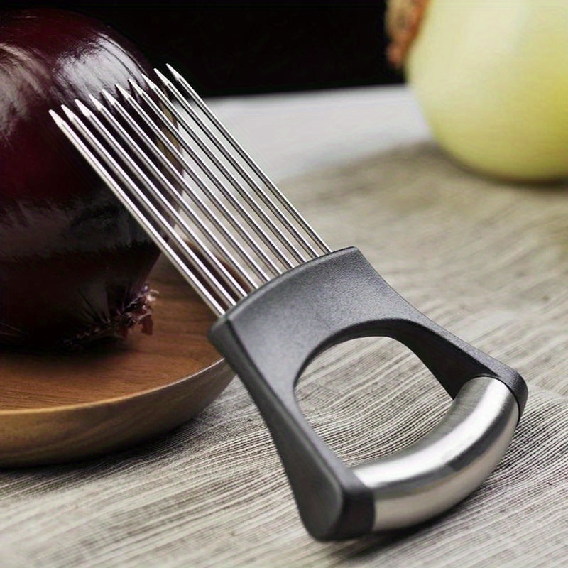 ステンレス製玉ねぎカッターホルダー、フードスライサーアシスタ - Onion Holder Slicer のレビューと価格