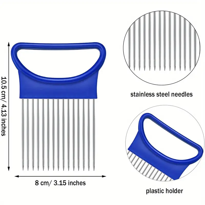 4-in-1 キッチンピンマジックオニオンフォーク - ステ - Onion Holder Slicer のレビューと価格