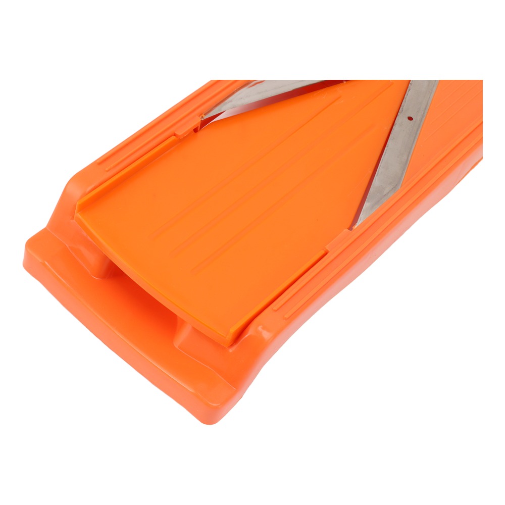 ABSマンドリンカッター ステンレス鋼刃 オレンジ色の野菜ス - Mandoline Slicer Guard のレビューと価格
