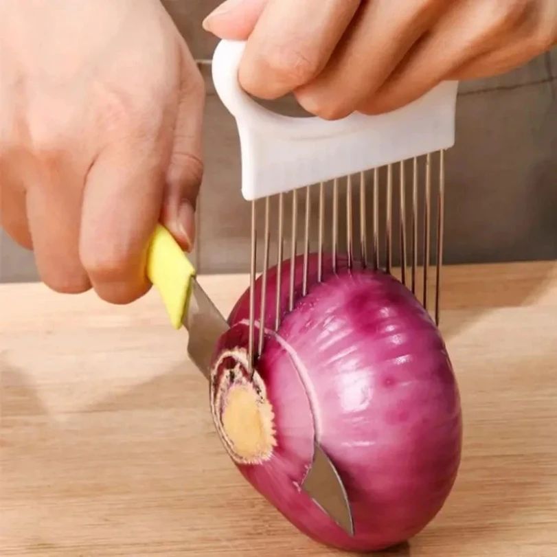 キッチンガジェット ステンレス製 玉ねぎカッターホルダー フ - Onion Holder Slicer のレビューと価格