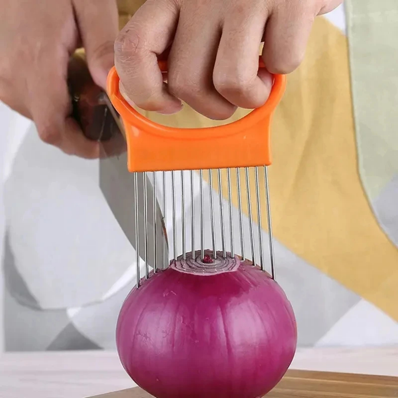 キッチンガジェット ステンレス製 玉ねぎカッターホルダー フ - Onion Holder Slicer のレビューと価格
