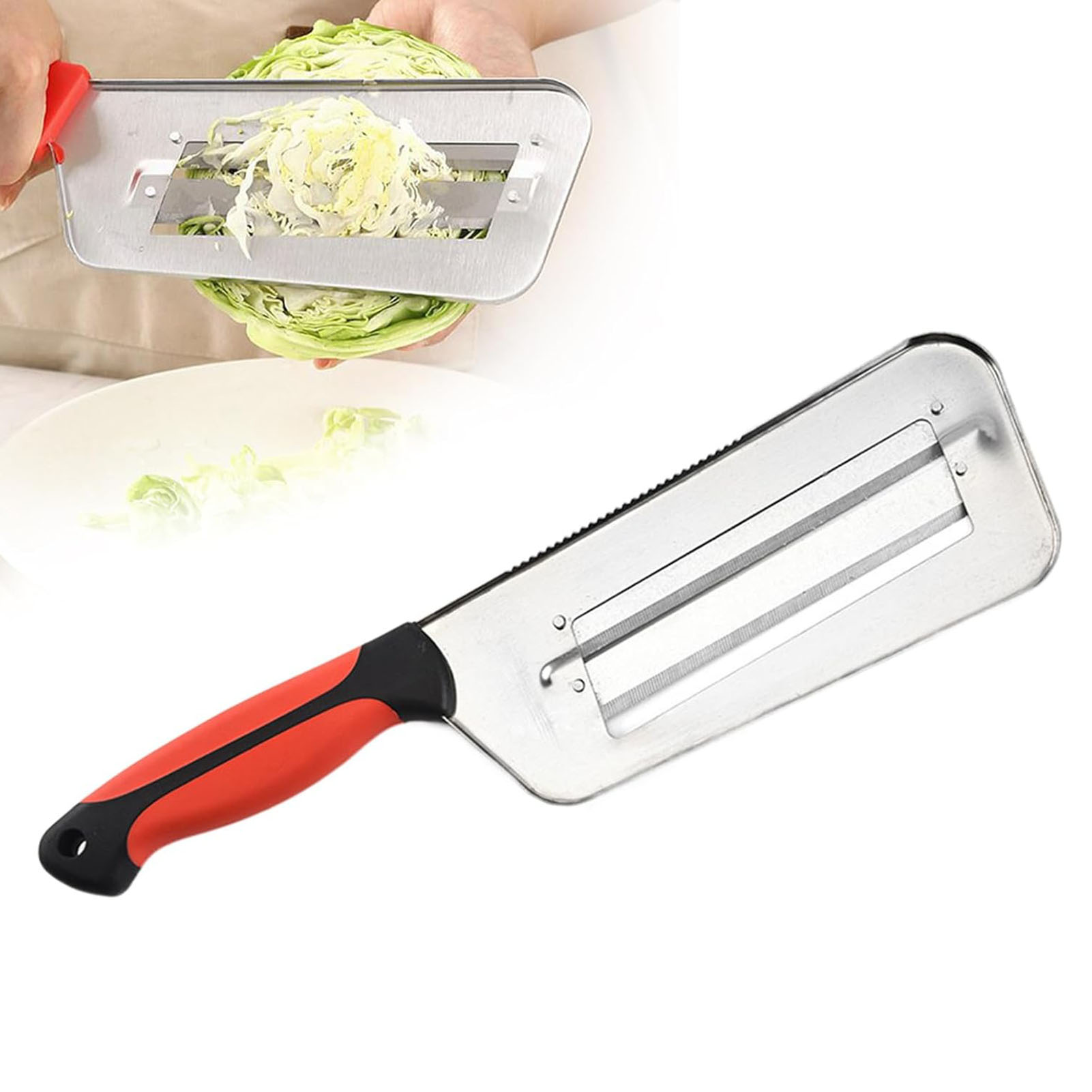2層刃ナイフグレーター多機能ステンレス鋼野菜カッター、サラダ - Meal Prep Easy のレビューと価格