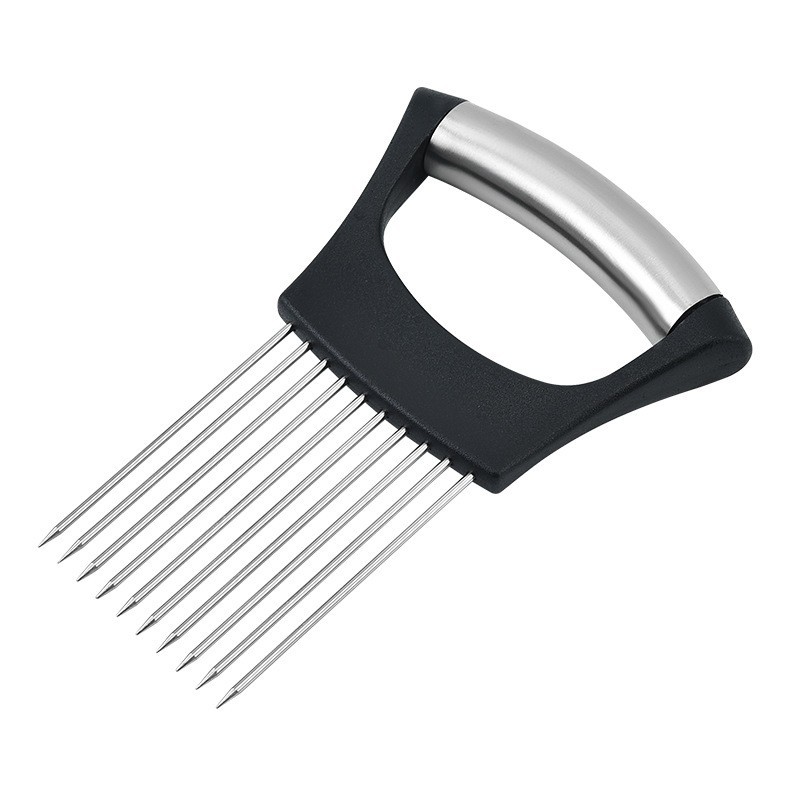 ステンレス製オニオンスライサーホルダー、多目的肉軟化剤、野菜 - Onion Holder Slicer のレビューと価格