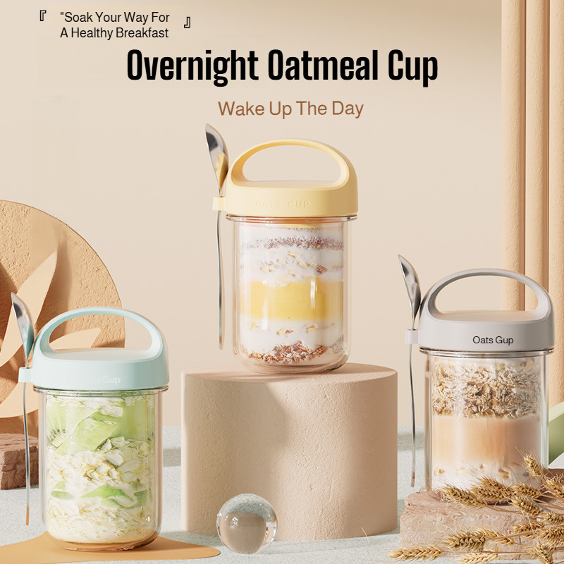 ポータブル朝食カップ 安全で漏れ防止のフィットネスミールプレ - Meal Prep Weight Loss のレビューと価格