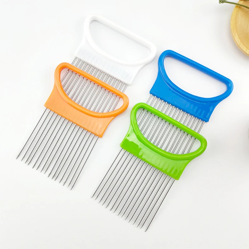 1～3個入り カラフルな玉ねぎスライサーで楽々玉ねぎ切り分け - Onion Holder Slicer のレビューと価格