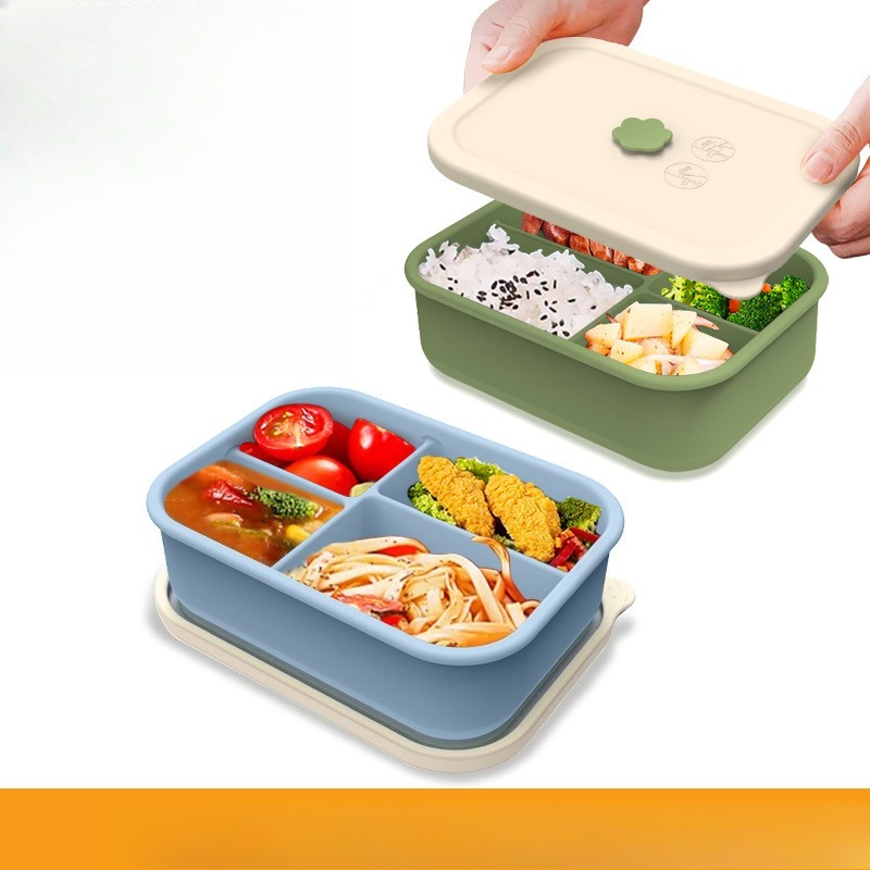 電子レンジ対応シリコンランチボックス分割食品保存容器漏れ防止 - Meal Prep Weight Loss のレビューと価格