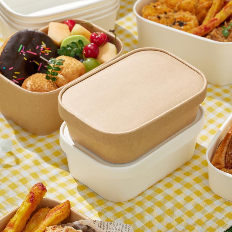 10個入り正方形使い捨てクラフト紙ランチボックス、漏れ防止蓋 - Meal Prep Gym のレビューと価格