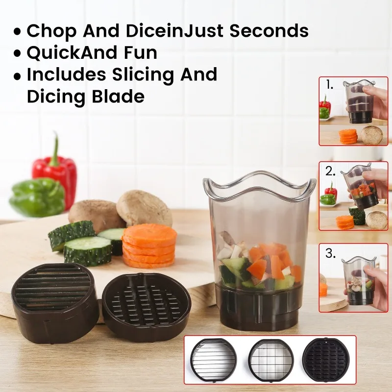 多機能野菜・果物スライサーカップ、簡単洗浄フードカッター、キ - Meal Prep Easy のレビューと価格