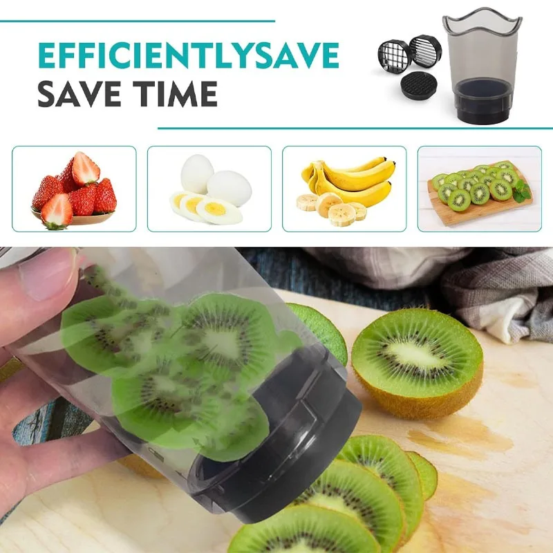 多機能野菜・果物スライサーカップ、簡単洗浄フードカッター、キ - Meal Prep Easy のレビューと価格