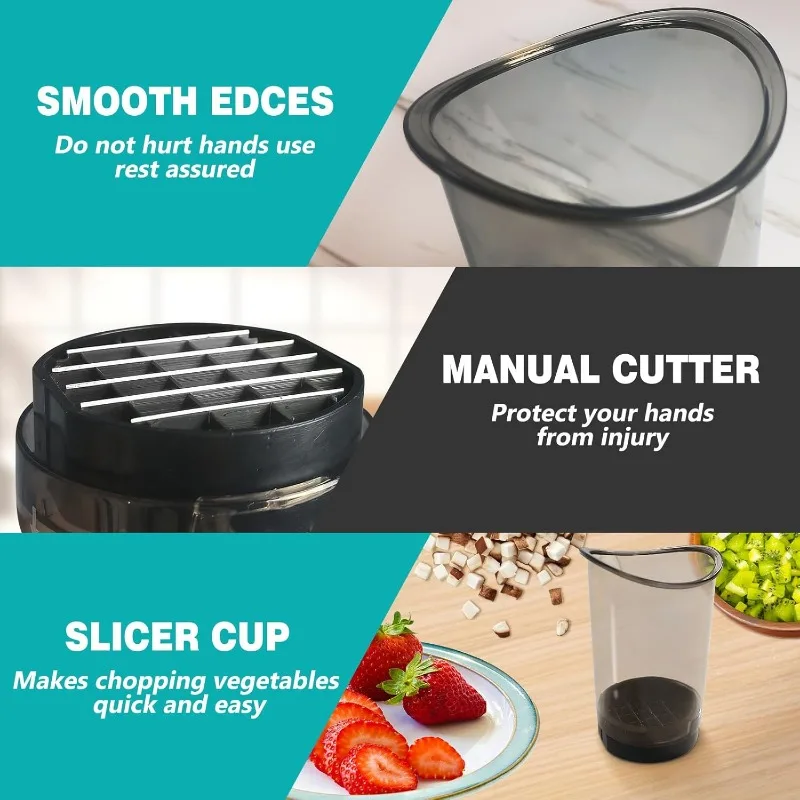 多機能野菜・果物スライサーカップ、簡単洗浄フードカッター、キ - Meal Prep Easy のレビューと価格