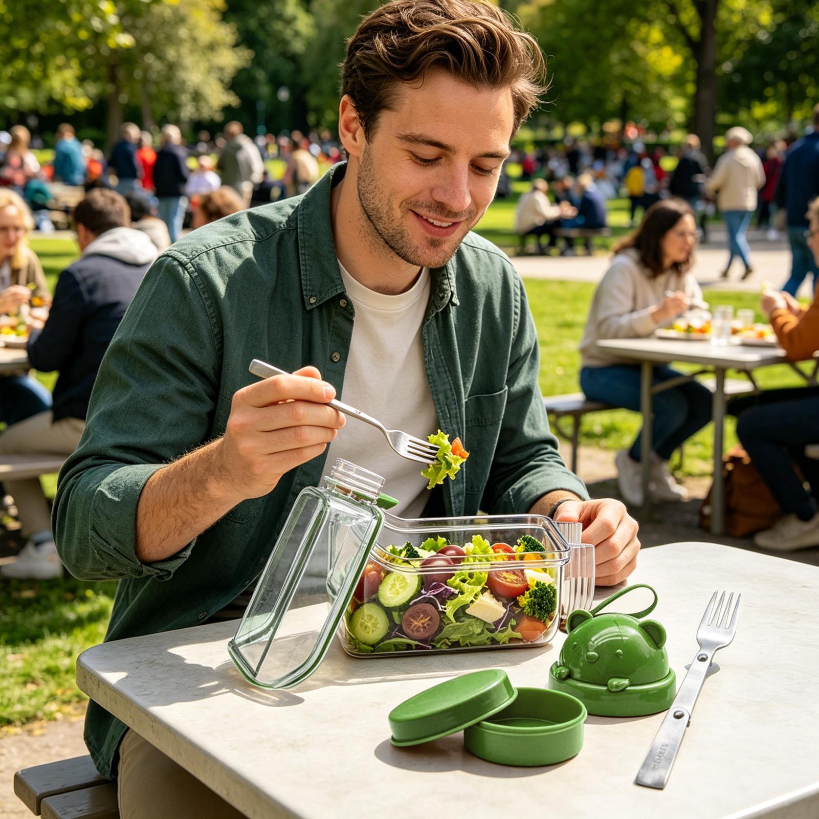 食事準備用ジャー ポータブル漏れ防止食品容器 サラダ容器 ラ - Meal Prep Gym のレビューと価格