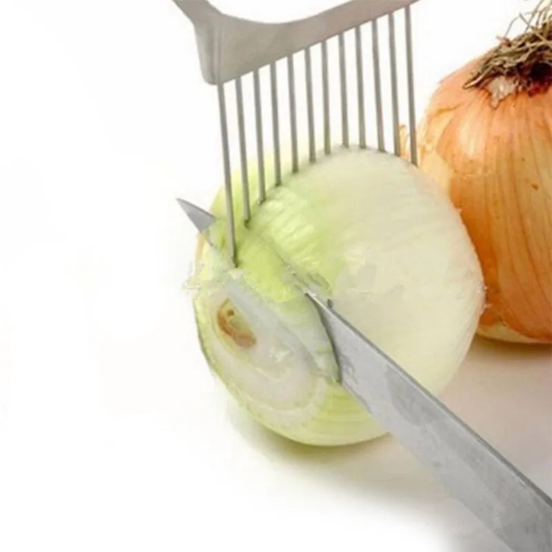 この1個入りのカラフルな玉ねぎスライサーで、簡単に玉ねぎを切 - Onion Holder Slicer のレビューと価格
